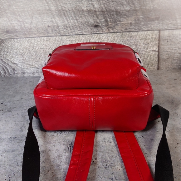 Marc Jacobs Red Leather Backpack - Picture 4 of 12
